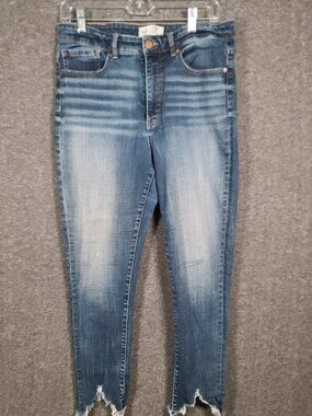 Buckle BKE Women's Size 31 Blue Denim Parker High-Rise Ankle Skinny Jeans